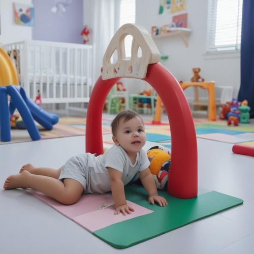 pikaso_reimagine_A-young-child-lying-on-a-colorful-play-mat-in-a-nu